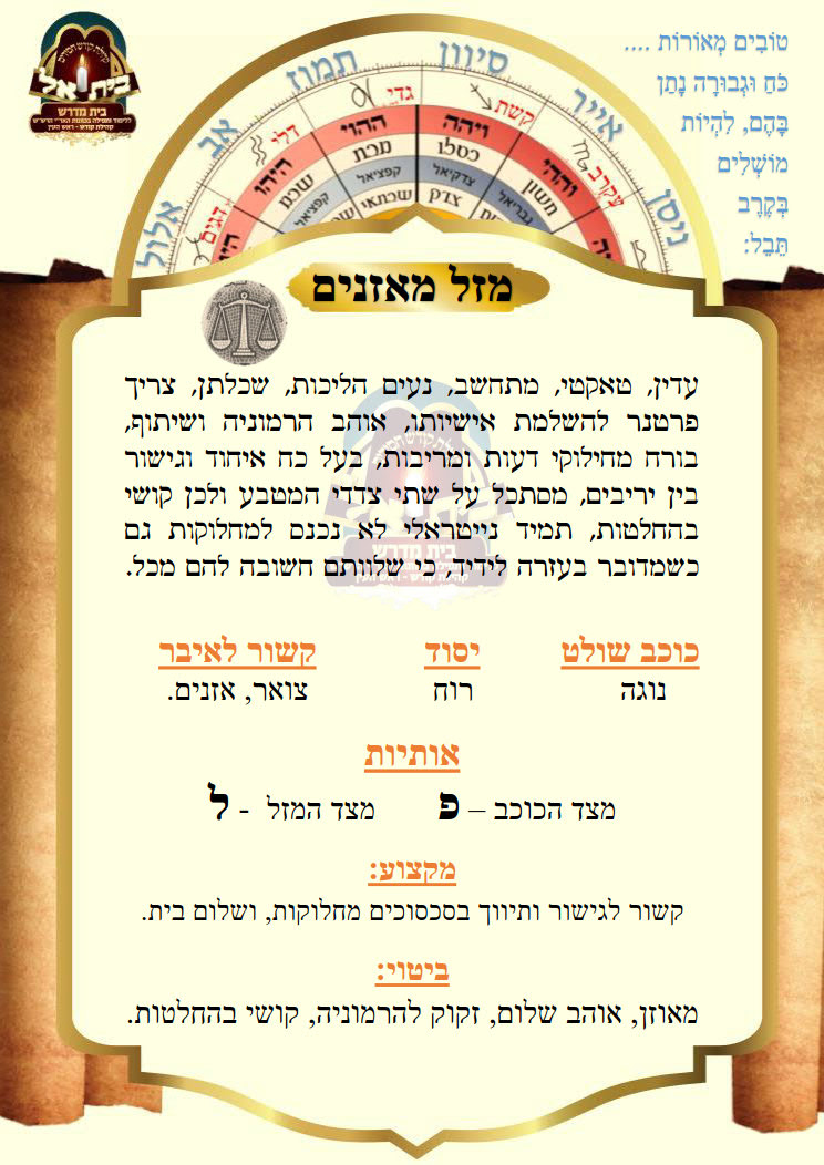 מזל מאזנים